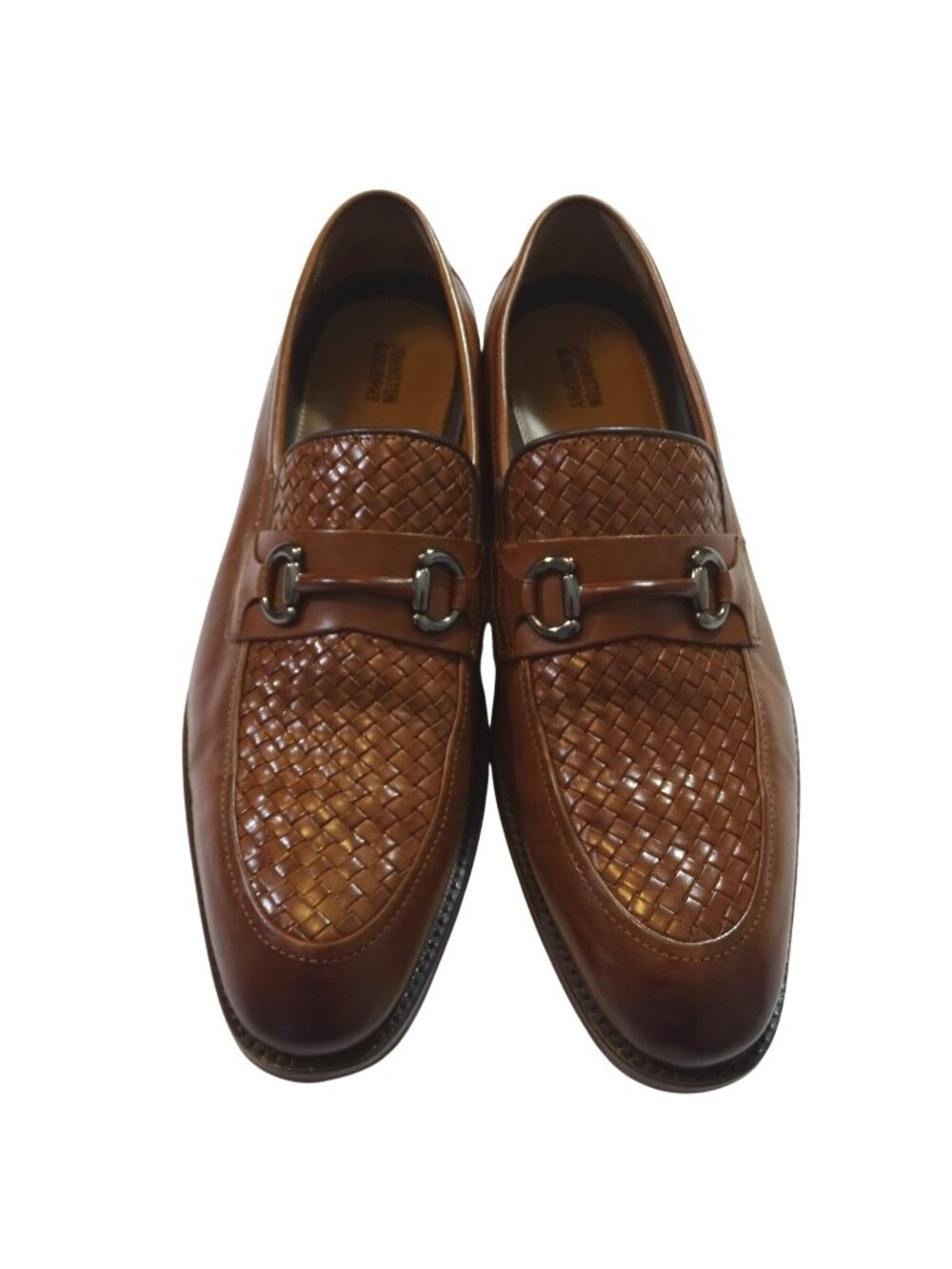 Johnston & Murphy Meade Bit Leather Loafer Brown Dress Shoe Size 11 M 158236